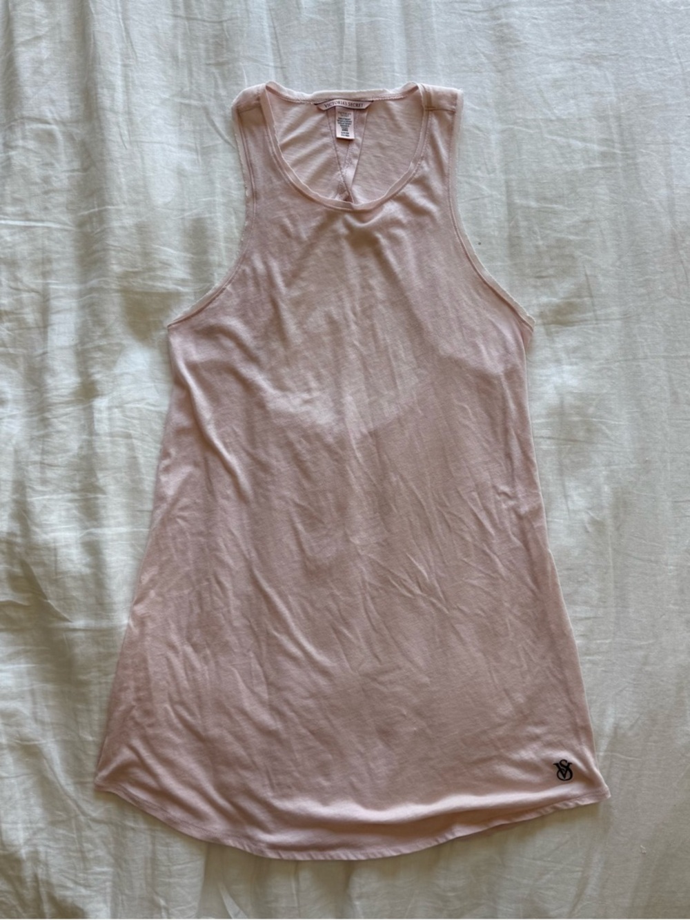 victoria's secret pink sleep dress w/open back